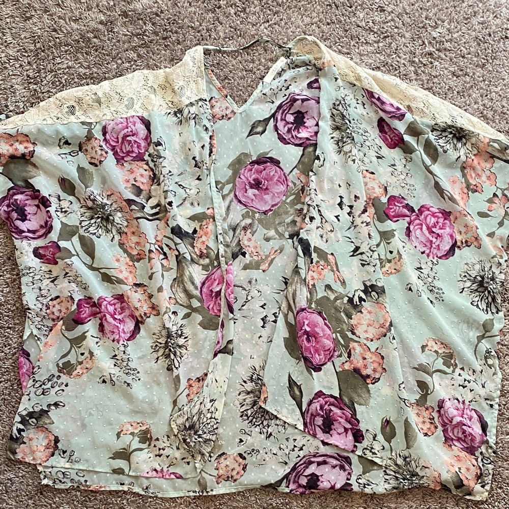 Floral Lace Women's Top